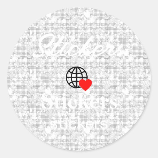 Neue personalisierbare Text-Logo-Aufkleber Runder Aufkleber (Vorderseite)