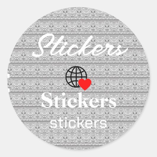 Neue personalisierbare Text-Logo-Aufkleber Runder Aufkleber (Vorderseite)