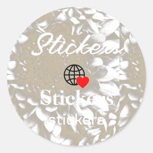 Neue personalisierbare Text-Logo-Aufkleber Runder Aufkleber (Vorderseite)