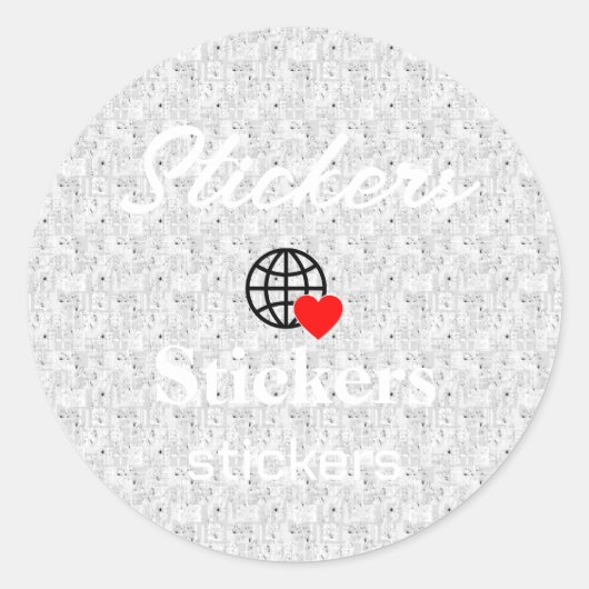 Neue personalisierbare Text-Logo-Aufkleber Runder Aufkleber (Vorderseite)