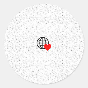 Neue personalisierbare Text-Logo-Aufkleber Runder Aufkleber