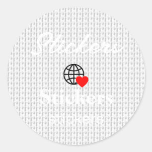 Neue personalisierbare Text-Logo-Aufkleber Runder Aufkleber