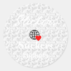 Neue personalisierbare Text-Logo-Aufkleber Runder Aufkleber