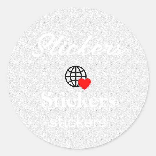 Neue personalisierbare Text-Logo-Aufkleber Runder Aufkleber (Vorderseite)