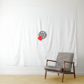 Neue personalisierbare Text-Logo-Sammlung Wandteppich (Beispiel (Horizontal))