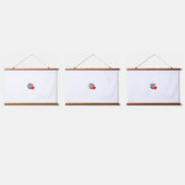 Neue personalisierbare Text-Logo-Wandtapete aus Ho Wandteppich Mit Holzrahmen (Dreifach)