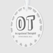 Neue personalisierte Arbeitstherapeutin Ornament (Vorderseite)