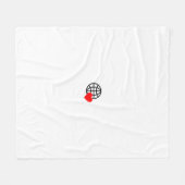 Neue personalisierte Text Logo Fleece Blanket (Vorderseite (Horizontal))