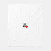 Neue personalisierte Text Logo Fleece Blanket (Vorderseite)