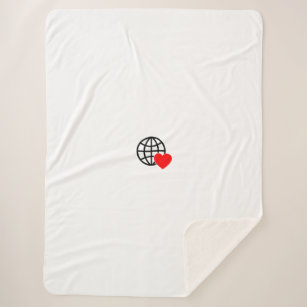 Neue personalisierte Text Logo Fleece Blanket Sherpadecke