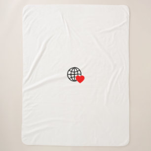 Neue personalisierte Text Logo Fleece Blanket Sherpadecke