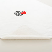 Neue personalisierte Text Logo Fleece Blanket Sherpadecke (3/4)