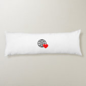 Neue personalisierte Text-Logo-Kissen Seitenschläferkissen (Rückseite)