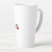 Neue personalisierte Text-Logo-Tasse Milchtasse (Rechte Ecke)