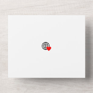 Neue personalisierte Text-Logos für alle in einem  All In One Einladung