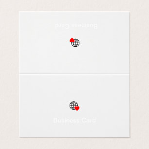 Neue personalisierte Text-Logos für gefaltete Visi Visitenkarten