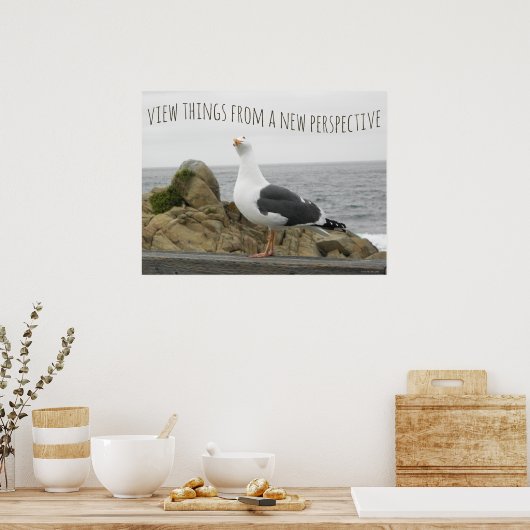 Neue Perspektive Seagull Poster (Küche)