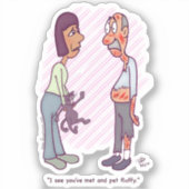 Neue Pet Square Custom Cut Aufkleber (Vorderseite)