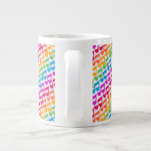 Neue Phantastische Regenbogennotizen Jumbo-Tasse (Rückseite)