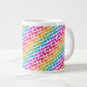 Neue Phantastische Regenbogennotizen Jumbo-Tasse (Vorderseite Rechts)