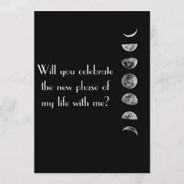 Neue Phasen des Lebens Weihnachtskarte. Einladung