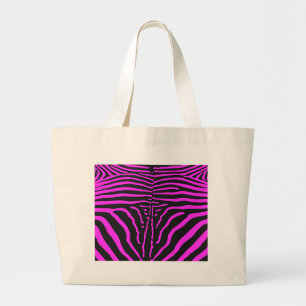 Neue Pink Black Zebra Print Accessoires - individu Jumbo Stoffbeutel