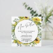 Neue Plan Wasserfarbenflorenkarte Aufschieben Hoch Einladung (Stehend Vorderseite)
