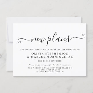 Neue Pläne für verzögerte Ereignisankündigung Einladung