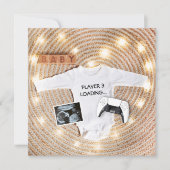 Neue Player Loading Funny Sonogram Foto Pregnancy Ankündigung (Vorderseite)