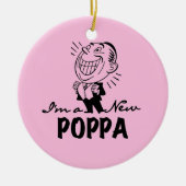 Neue Poppa-T - Shirt und Geschenke lächeln Keramikornament (Vorne)