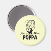 Neue Poppa-T - Shirt und Geschenke lächeln Magnet (Vorderseite/Rückseite)