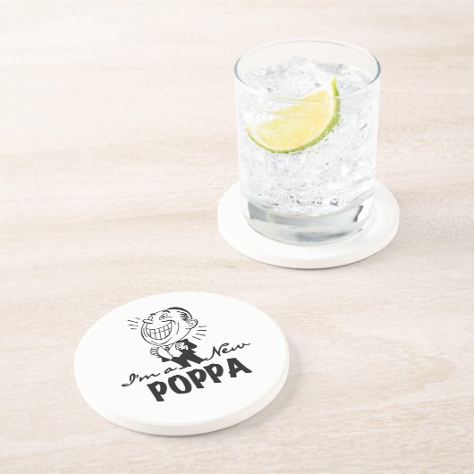 Neue Poppa-T - Shirt und Geschenke lächeln Untersetzer (Seite)