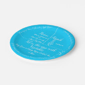 Neue Portion Kontrolle Pappteller (Schrägansicht)