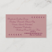 neue Post der Visitenkarte (Rückseite)