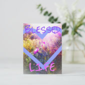 Neue Postkarte für gesegnetes Leben (Stehend Vorderseite)
