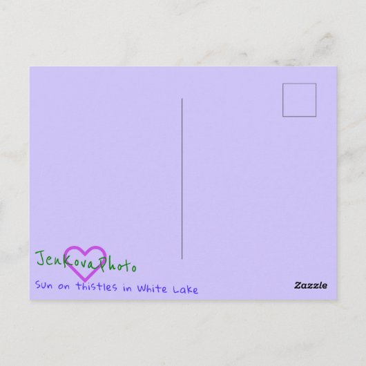 Neue Postkarte für gesegnetes Leben (Rückseite)