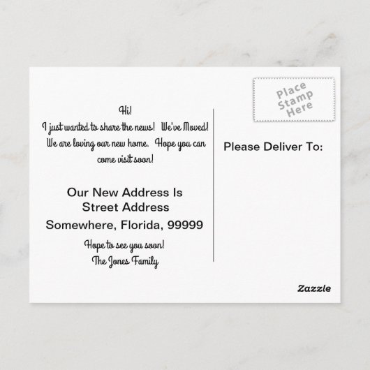 Neue Postkarte für Pferde und Donkey (Rückseite)