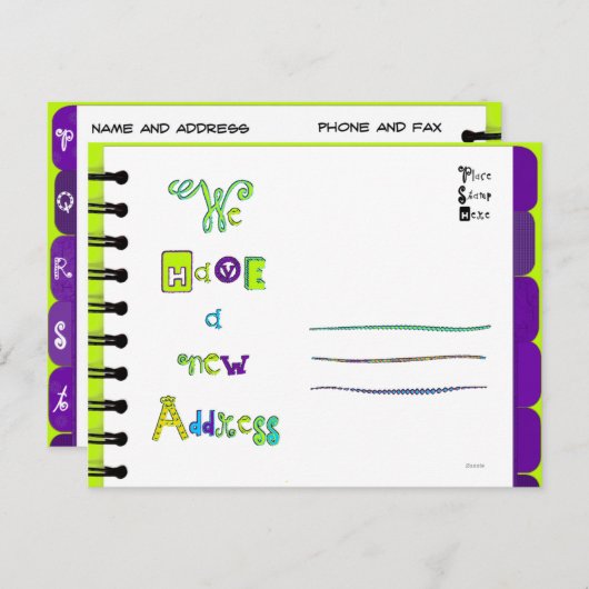 Neue Postkarte "P-T" (Vorne/Hinten)