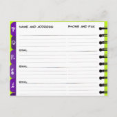 Neue Postkarte "P-T" (Rückseite)