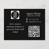 Neue Postkarten für Real Anwesen Agent (Rückseite)