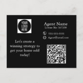 Neue Postkarten für Real Anwesen Agent (Rückseite)