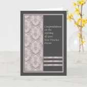 Neue Praxis-Öffnung für Doktor Card Karte (Gelbe Blume)