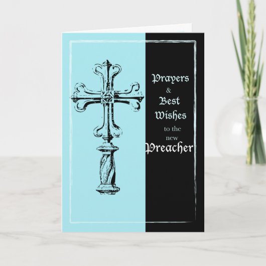 Neue Preacherordnung Glückwunsch Cross auf B Karte (Vorderseite)