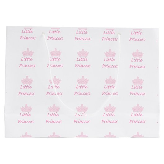 Neue Prinzessin - ein Royal Baby! Große Geschenktüte (Rückseite)