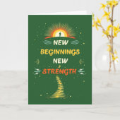 Neue Prothetische Glückwünsche Inspiration Karte (Gelbe Blume)