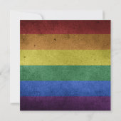 NEUE Rainbow Christmas Tree LGBT Pride Gay Wedding Einladung (Rückseite)