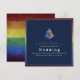 NEUE Rainbow Christmas Tree LGBT Pride Gay Wedding Einladung