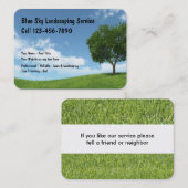 Neue Rasen-und Visitenkarte (Vorne/Hinten)