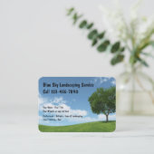 Neue Rasen-und Visitenkarte (Stehend Vorderseite)