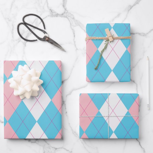 Neue Raute Geschenkpapier Set (Vorderseite)